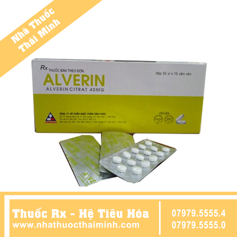 Thuốc Alverin 40mg - Điều trị co thắt cơ trơn ở đường tiêu hóa – Nhà ...