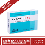 Thuốc Amilavil 10mg - Hỗ trợ điều trị trầm cảm, đái dầm ở trẻ lớn (4 vỉ x 15 viên)