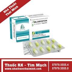 Thuốc Amloboston 5mg - điều trị tăng huyết áp (5 vỉ x 10 viên)