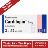 Thuốc Amlodipine EG 5mg - hỗ trợ điều tăng huyết áp (3 vỉ x 10 viên)