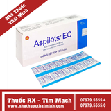 Thuốc Aspilets EC United - Phòng ngừa đột quỵ, nhồi máu cơ tim (10 vỉ x 10 viên)