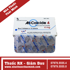 Thuốc Aticolcide 4 - điều trị các bệnh lý về cột sống (2 vỉ x 10 viên)