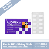 Thuốc Augmex 625mg - Điều trị các chứng nhiễm khuẩn (2 vỉ x 10 viên)