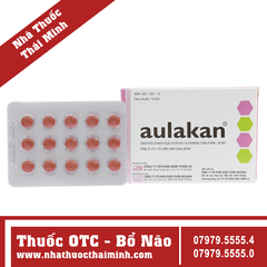 Thuốc Aulakan 40mg - cải thiện trí nhớ, tuần hoàn máu não (2 vỉ x 15 viên)