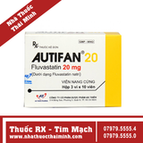 Thuốc Autifan 20mg - hỗ trợ điều trị rối loạn lipid huyết (3 vỉ x 10 viên)