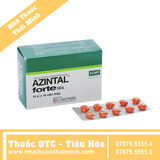 Azintal Forte Tabs trị đầy hơi, khó tiêu (10 vỉ x 10 viên)