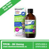 Siro BRAUER Liquid Milk Calcium (200ML) - Bổ sung Canxi dạng sữa cho trẻ