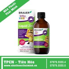 Brauer Baby & Kids Liquid Zinc (200ML) - Bổ sung kẽm giúp tăng cường sức đề kháng cho trẻ