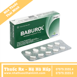 Thuốc Baburol 10mg - Điều trị hen phế quản (3 vỉ x 10 viên)