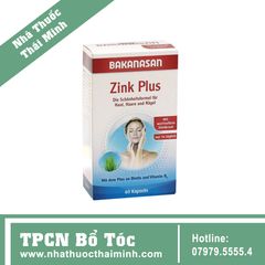 Zink Plus Bakanasan - Viên uống bổ sung Kẽm nuôi dưỡng da, móng, tóc