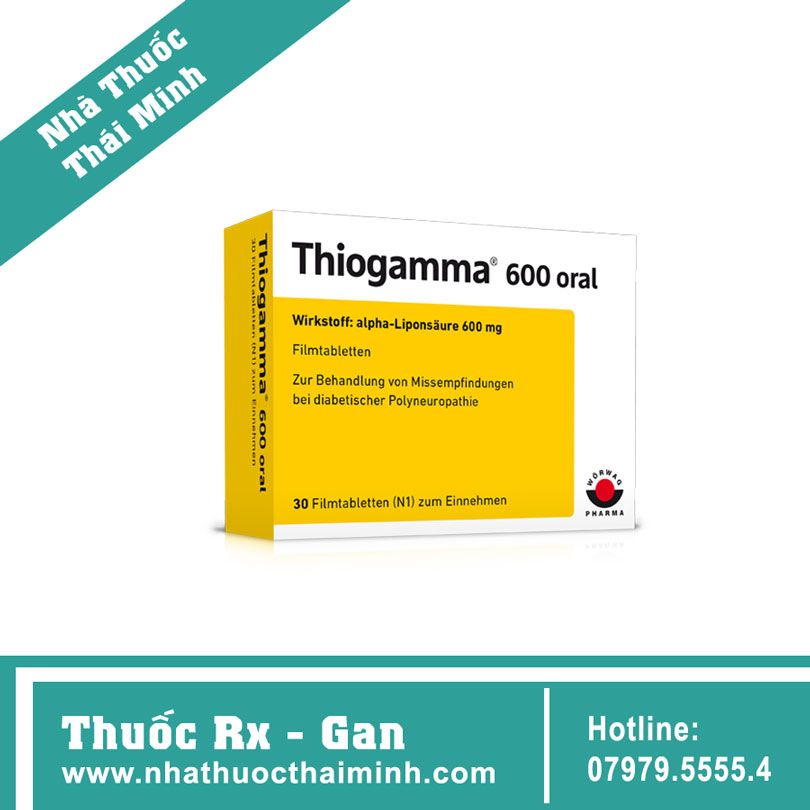 Thông tin, hướng dẫn cách dùng Thuốc Thiogamma 600 Oral hộp 100 viên – Nhà  thuốc Thái Minh