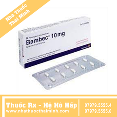 Thuốc Bambec 10mg - Điều trị hen phế quản, co thắt phế quản (30 viên)