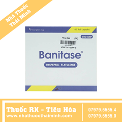 Thuốc Banitase Phil Inter điều trị khó tiêu đầy hơi ở dạ dày (100 viên)