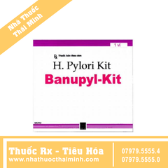 Thuốc Banupyl Kit - điều trị viêm loét dạ dày, tá trăng (1 vỉ x 6 viên)