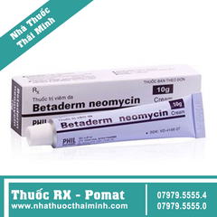 Cream Betaderm Neomycin điều trị bệnh viêm da (10g)