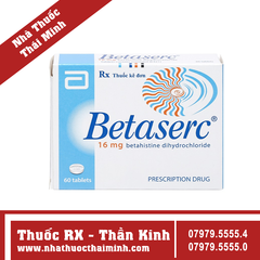 Thuốc Betaserc 16mg - Điều trị rối loạn tiền đình (3 vỉ x 20 viên)