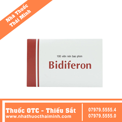 Thuốc Bidiferon 160.2mg - Hỗ trợ điều trị thiếu máu (10 vỉ x 10 viên)