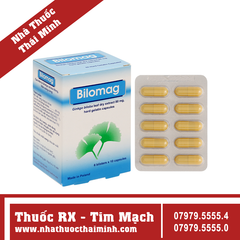 Thuốc Bilomag 80mg - điều trị rối loạn tuần hoàn máu não và ngoại biên (60 viên)