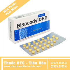Thuốc Bisacodyl DHG 5mg hỗ trợ điều trị táo bón, thải sạch ruột (4 vỉ x 25 viên)