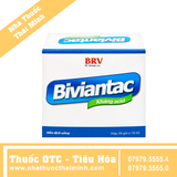 Hỗn dịch uống Biviantac kháng acid  điều trị triệu chứng ăn không tiêu, đầy hơi (20 gói x 10ml)
