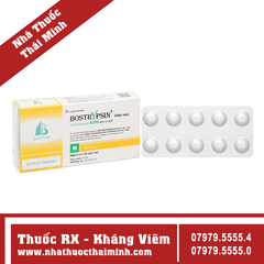 Thuốc Bostrypsin 4200mg - Hỗ trợ điều trị phù nề sau chấn thương (2 vỉ x 10 viên)