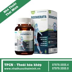 BOSWERATA (Hộp 60 viên)  – Viên Uống Hỗ Trợ Giảm Đau Khớp, Khô Khớp