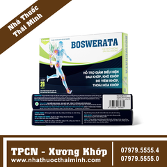 BOSWERATA (Hộp 20 viên)  – Viên Uống Hỗ Trợ Giảm Đau Khớp, Khô Khớp