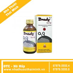 Siro Brady Syrup 2mg/5ml (Chai 60ml) - Điều trị viêm mũi dị ứng, hắt hơi, bệnh cảm lạnh