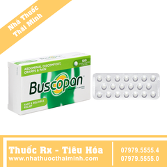 Thuốc Buscopan 10mg - điều trị co thắt đường tiêu hóa (5 vỉ x 20 viên)