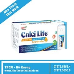 CALCI LIFE (Hộp 20 ống) - Hỗ Trợ Bổ Sung Canxi, Giúp Xương Chắc Khỏe
