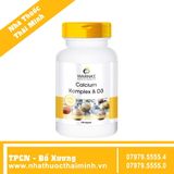 Warnke Calcium Komplex & D3 (Hộp 100 viên) - Viên Uống Bổ Sung Canxi, Giúp Xương Chắc Khỏe