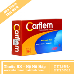 Thuốc Carflem 375mg - Điều trị rối loạn đường hô hấp trên (3 vỉ x 10 viên)