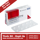 Thuốc Carsantin 6.25mg - Điều trị tăng huyết áp vô căn (3 vỉ x 10 viên)