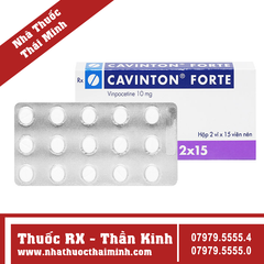 Thuốc Cavinton Forte 10mg - Điều trị rối loạn tuần hoàn máu não (30 viên)