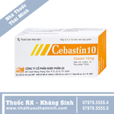 Thuốc Cebastin 10 - Điều trị viêm mũi, viêm kết mạc dị ứng (3 vỉ x 10 viên)