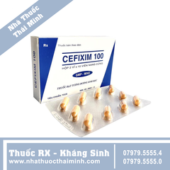 Thuốc Cefixim 100mg Tipharco điều trị nhiễm khuẩn, kháng viêm (2 vỉ x 10 viên)