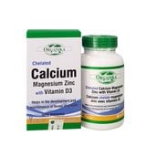 Calcium D3 Magnesium Zinc ORGANIKA (Hộp 90 Viên) - Bổ sung canxi, magiê, kẽm và vitamin D3