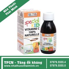 SPECIAL KID VITAMIN C 100% NATURELLE 125ML - Siro Bổ Sung Vitamin C Tự Nhiên, Tăng Cường Đề Kháng Cho Bé