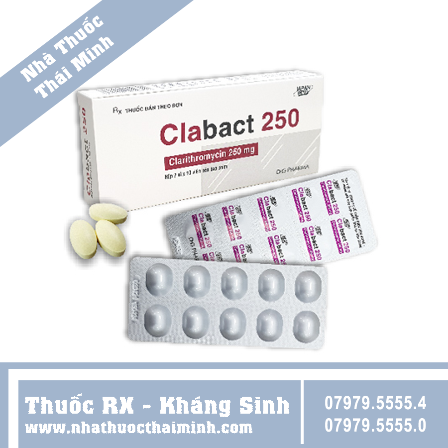 Thuốc Clabact 250 điều trị viêm phế quản – Nhà thuốc Thái Minh