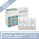 Thuốc Clarithromycin Stada 500mg - Điều trị bệnh nhiễm trùng do vi khuẩn (28 viên)