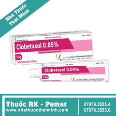 Clobetasol 0.05% VCP 15g – Kem bôi da trị viêm ngứa