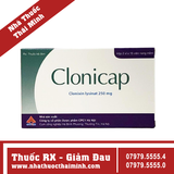Thuốc Clonicap 250mg - điều trị giảm đau (2 vỉ x 15 viên)