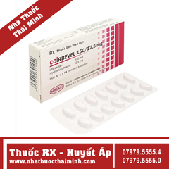 Thuốc Coirbevel 150/12.5mg trị tăng huyết áp (2 vỉ x 14 viên)