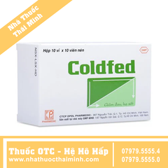 Thuốc Coldfed - Điều trị triệu chứng cảm, sốt (10 vỉ x 10 viên)