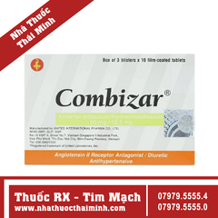 Thuốc Combizar - điều trị cao huyết áp (3 vỉ x 10 viên)