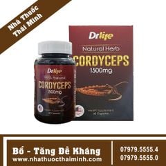 ĐÔNG TRÙNG HẠ THẢO DRLIFE CORDYCEPS 1500MG