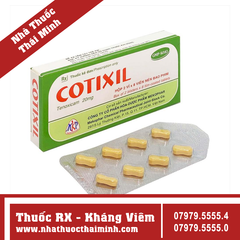 Thuốc Cotixil 20mg - Giảm đau và kháng viêm (2 vỉ x 8 viên)