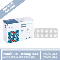 Thuốc Cotrimoxazole 400/80 - điều trị nhiễm khuẩn đường hô hấp (100 viên)