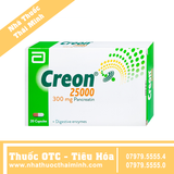 Thuốc Creon 25000 Abbott điều trị thiểu năng tụy ngoại tiết (20 viên)