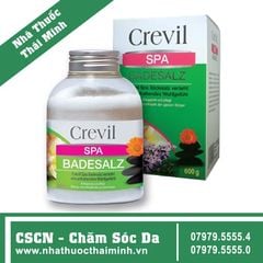 Crevil Spa Badesalz (600g) - Muối tắm giúp làm sạch da, sạch mụn, mẩn ngứa